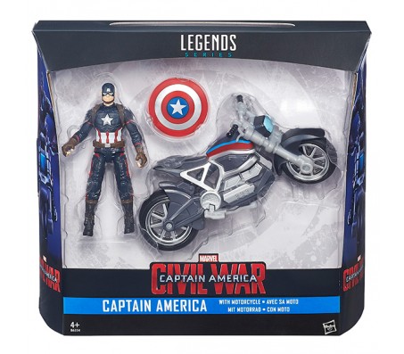 Игровой набор Капитан Америка и мотоциклИгрушки Мстители (Marvel)